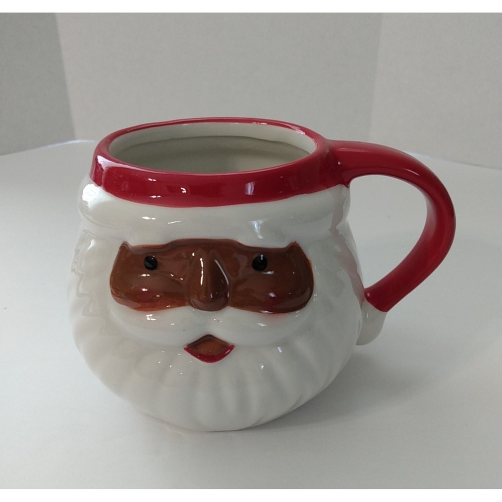African American Santa Wondershop At Target Stoneware Mug Christmas cup